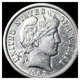 1905-O Silver Barber Dime CLOSELY  UNCIRCULATED