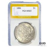 1886 Morgan Silver Dollar PGA MS63