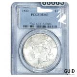 1923 Silver Peace Dollar PCGS MS63