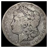 1891-CC Silver Morgan Dollar NICELY CIRCULATED