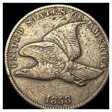1858 Copper-Nickel Flying Eagle Cent LIGHTLY CIRCU
