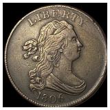 1806 Draped Bust Half Cent NEARLY  UNCIRCULATED