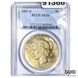 1927-S Morgan Silver Dollar PCGS AU53