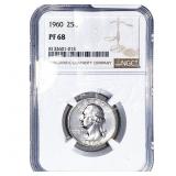 1960 Washington Silver Quarter NGC PF68