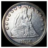 1876 Seated Liberty Quarter CLOSELY UNCIRCULATED