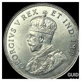 1925 British East Africa Silver 1 Shilling