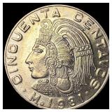 1981 Mexico Copper Nickel 50 Centavos