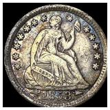 1853-O Seated Liberty Half Dime NEARLY UNCIRCULATE