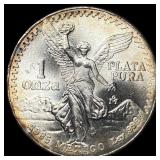 1985 Mexico Silver 1 Onza Libertad SUPERB GEM BU