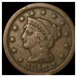 1846 Braided Hair Large Cent LIGHTLY CIRCULATED