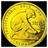 2021 24Kt Gold 0.10 Troy Oz Prospector