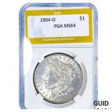 1904-O Morgan Silver Dollar PGA MS64