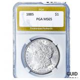 1885 Morgan Silver Dollar PGA MS65