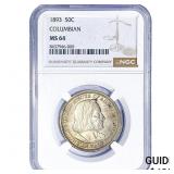 1893 Columbia Half Dollar NGC MS64
