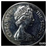 1970 Isle of Man SIlver 1 Crown .841 ASW