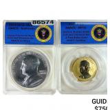 [2 Coins] 2015 Harry S.Truman S$1Medal Coin&Chroni