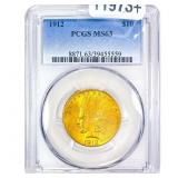 1912 $10 Gold Eagle PCGS MS63