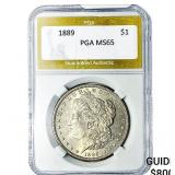 1889 Morgan Silver Dollar PGA MS65