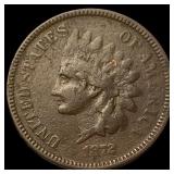 1872 Indian Head Cent NICELY CIRCULATED