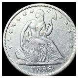 1856-O Silver Seated Liberty Half Dollar  CLOSELY
