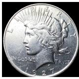 1927-D Silver Peace Dollar CHOICE AU