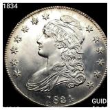 1834 Capped Bust Half Dollar UNCIRCULATED