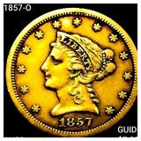 1857-O $2.50 Gold Quarter Eagle CHOICE AU