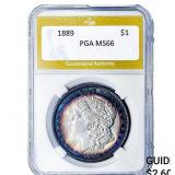 1889 Morgan Silver Dollar PGA MS66