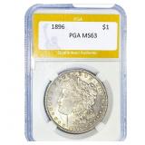 1896 Morgan Silver Dollar PGA MS63