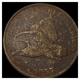 1857 Flying Eagle Cent NEARLY UNCIRCULATED