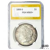 1899-S Morgan Silver Dollar PGA MS63+