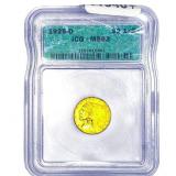 1925-D $2.50 Gold Quarter Eagle ICG MS63