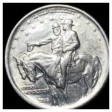 1925 Stone Mountain Silver Half Dollar GEM BU