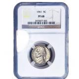 1961 Jefferson Nickel NGC PF68