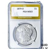 1879-O Morgan Silver Dollar PGA MS63