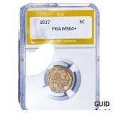 1917 Buffalo Nickel PGA MS64+