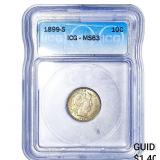 1899-S Barber Dime ICG MS63