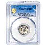 1943-D Mercury Silver Dime PCGS MS66 FB