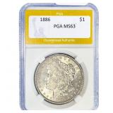 1886 Morgan Silver Dollar PGA MS63