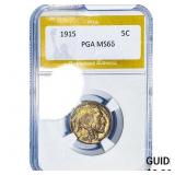 1915 Buffalo Nickel PGA MS66