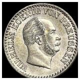 1864-A Prussia Silver 1 Silber Groschen HIGH GRADE