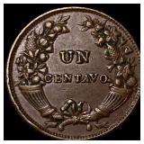 1934 Peru Bronze 1 Centavo