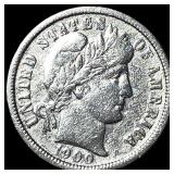 1900-O Silver Barber Dime NEARLY UNCIRCULATED