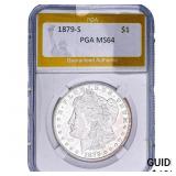 1879-S Morgan Silver Dollar PGA MS64