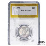 1893 Isabella Silver Quarter PGA MS65+