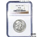 1956 Franklin Half Dollar NGC PF66