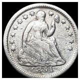 1851-O Silver Half Dime ABOUT UNCIRCULATED