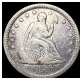 1856 Seated Liberty Quarter LIGHTLY CIRCULATED