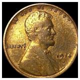 1914-D Lincoln Wheat Cent ABOUT UNCIRCULATED