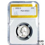 1932-S Washington Silver Quarter PGA MS63